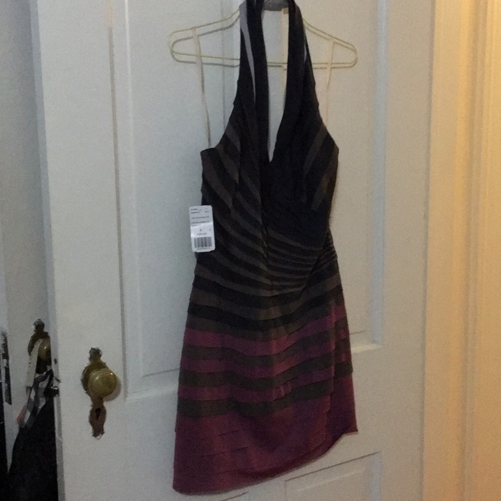 Multi color halter dress